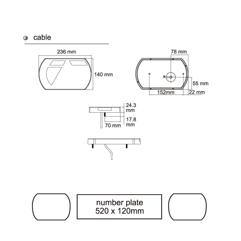 Lucidity 26060 LED Rear Combination Lamp
