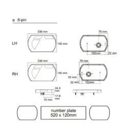 Lucidity 26060 LED Rear Combination Lamp
