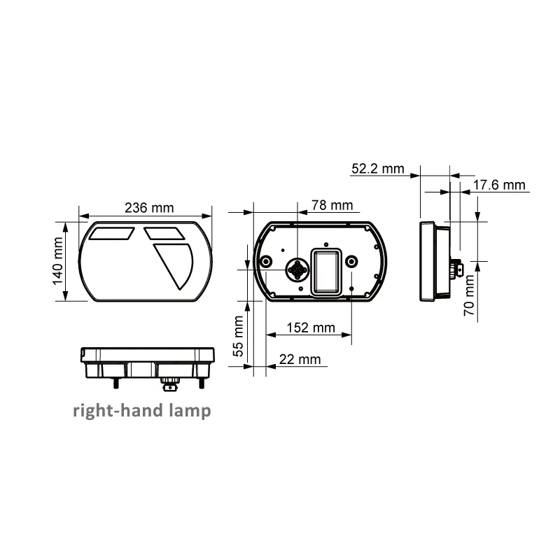 Lucidity 26060 Smart LED Rear Lamp