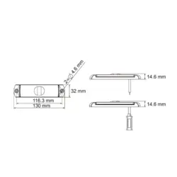 Lucidity 26251 LED Marker Light Mounted