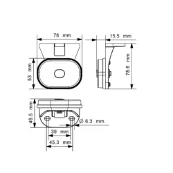 Lucidity 26287 LED Marker Lamp Vertical Mount