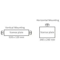 Lucidity 26800 LED Number Plate Lamp Drawing
