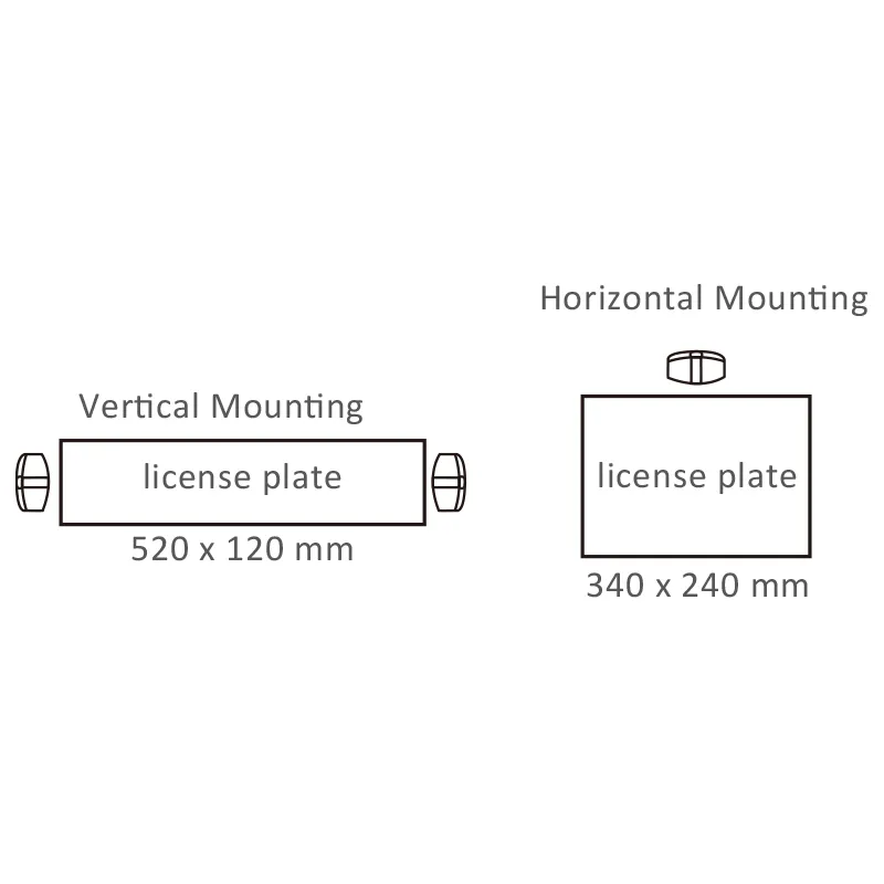 Lucidity 26800 LED Number Plate Lamp Drawing